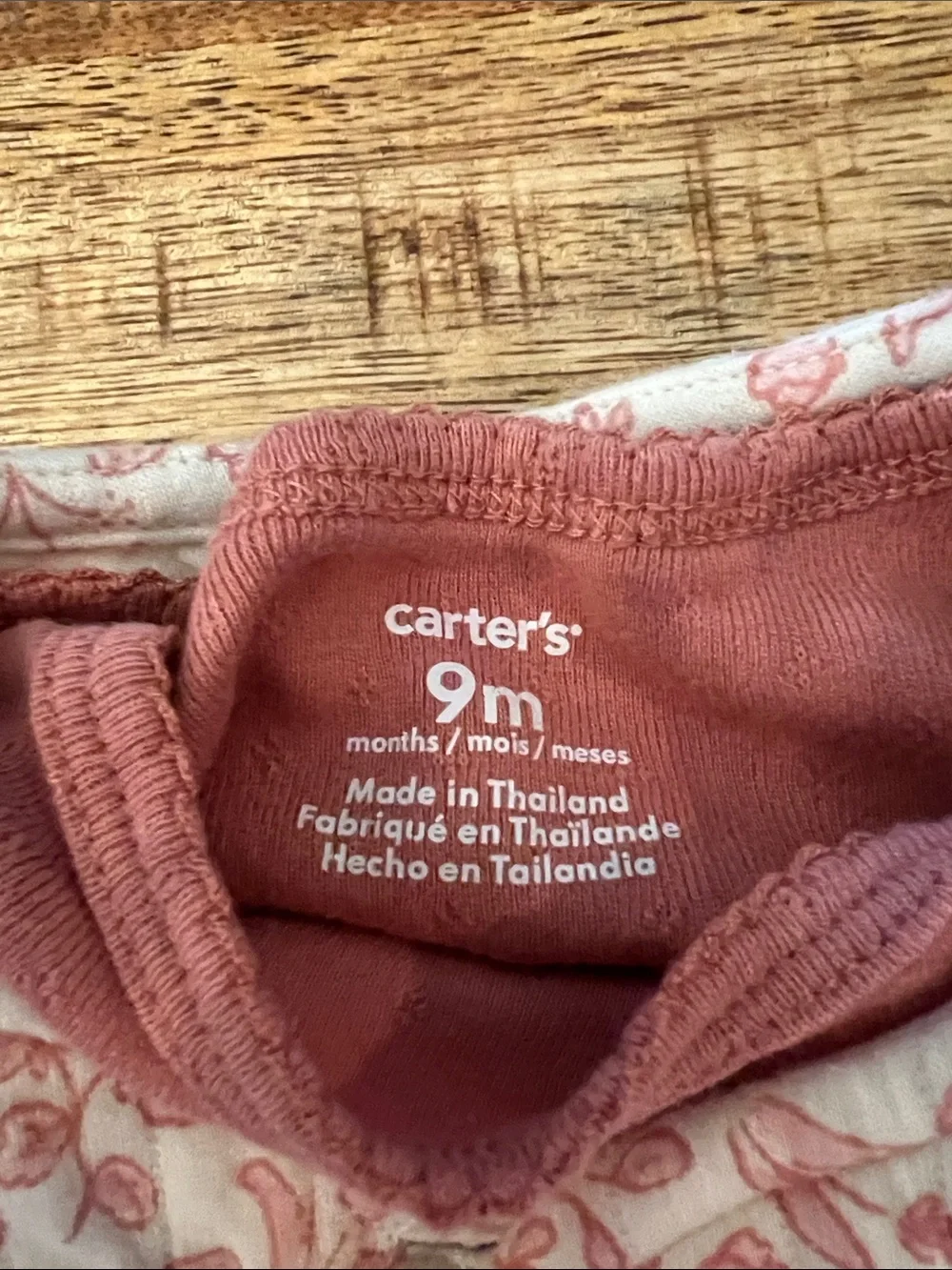 Carter's Dusty Rose Floral Quilted Vest and Rose Top and Bottoms